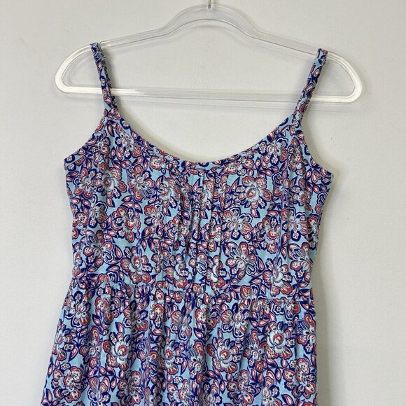 Tommy Bahama Dress Womens Size Medium Red Blue Floral Sleeveless - Picture 4 of 9